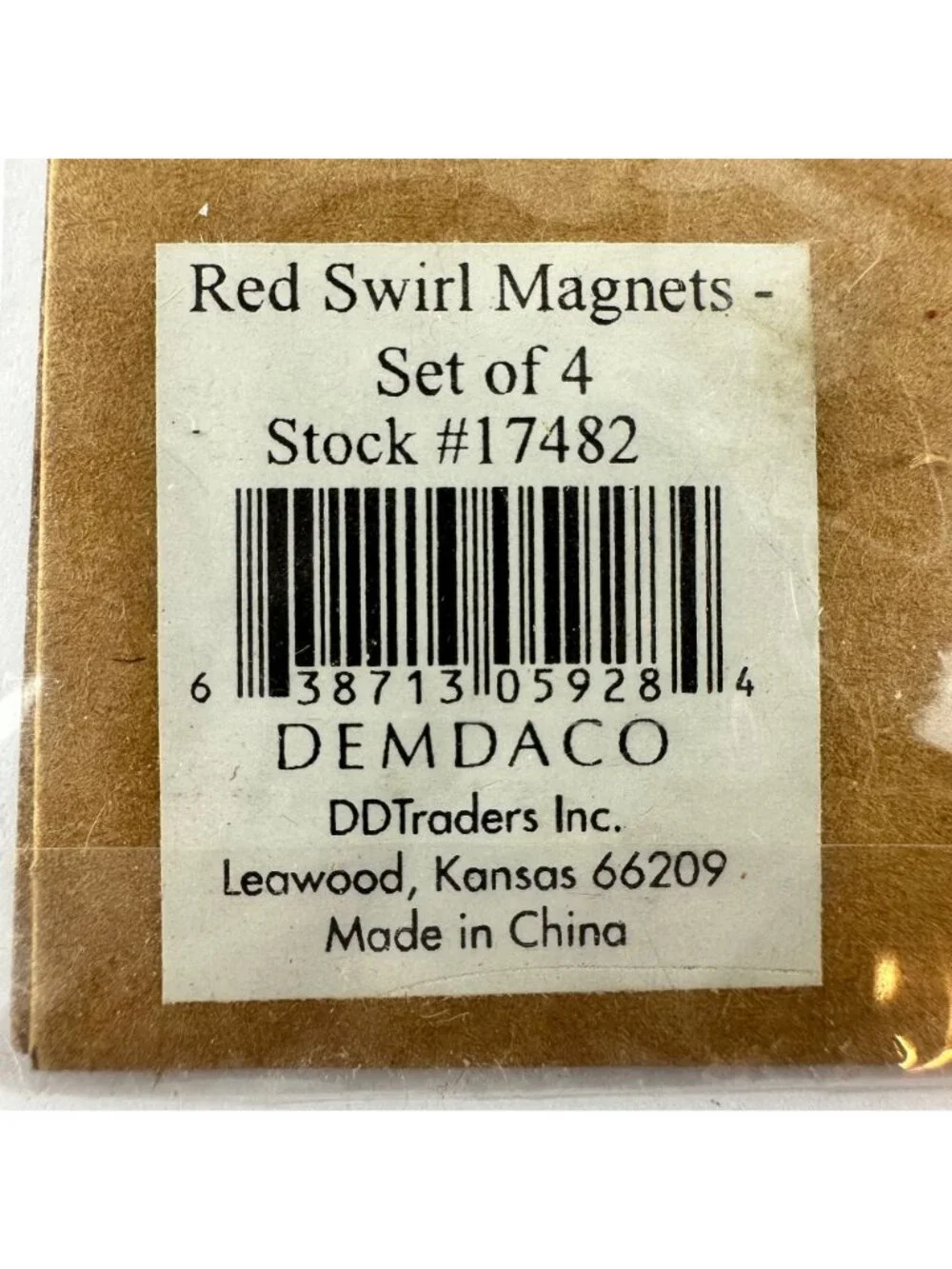 Demdaco Embellish Your Story by Roeda Magnets Red Swirls